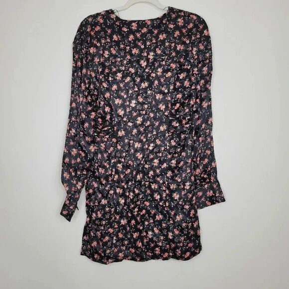 Zara satin floral mini dress L - Picture 7 of 9